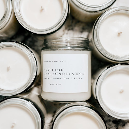 Cotton Coconut + Musk Candle