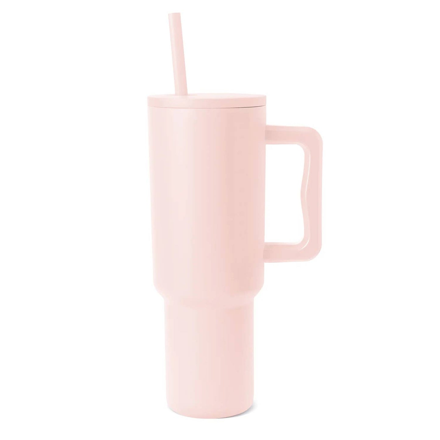 MODISH 40OZ TUMBLER WITH STRAW IN LIGHT PINK